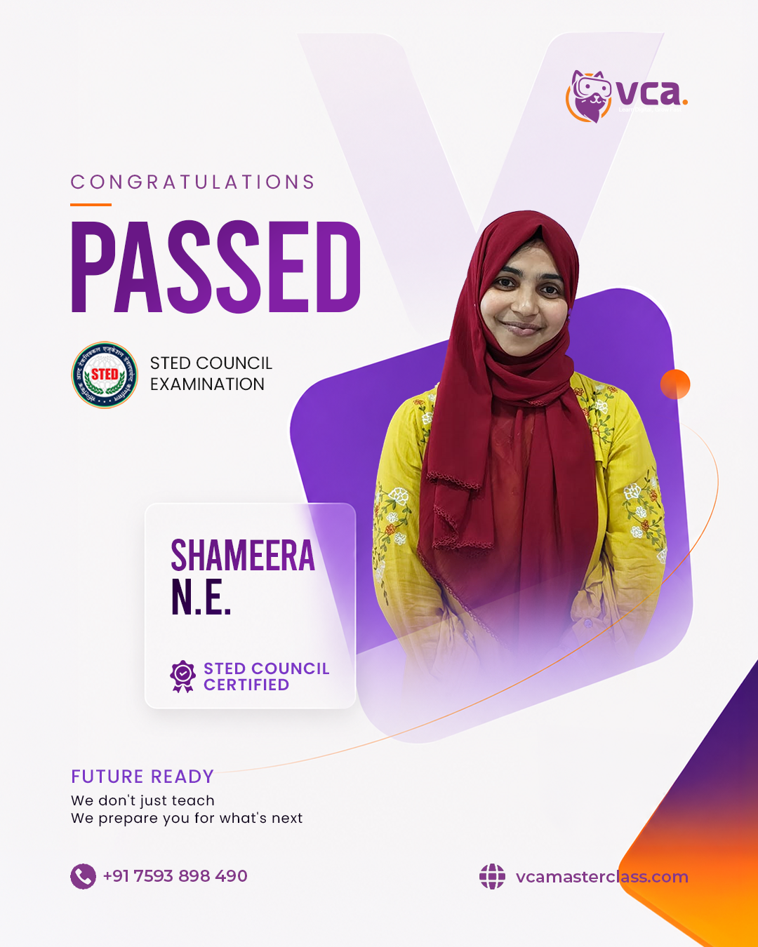VCA Passout Student Poster 1